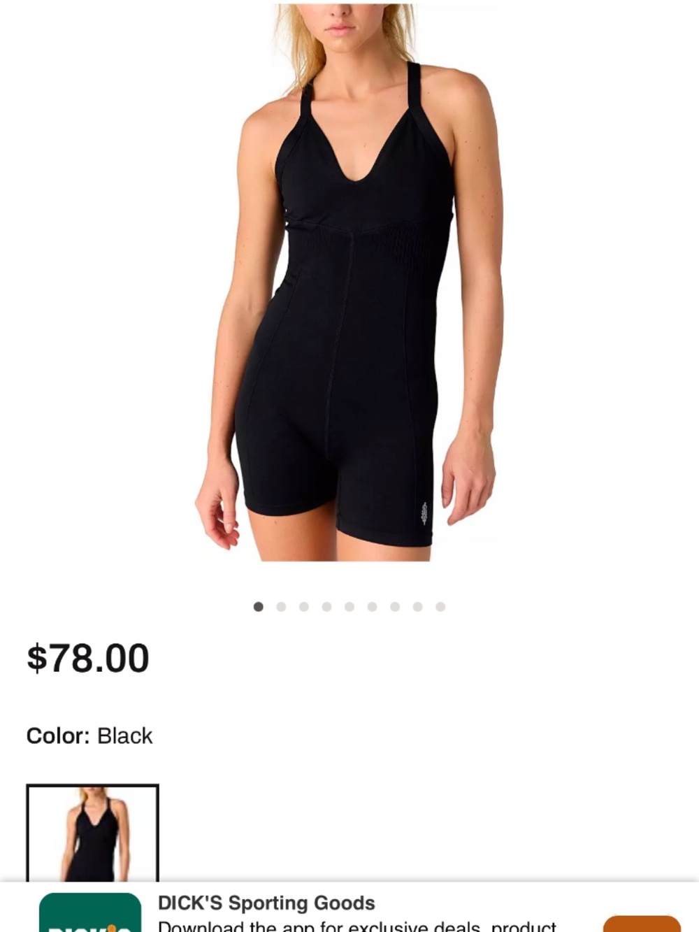 Free People Movement Good Karma Plunge Runsie